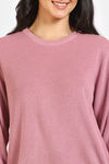 Zivame Retro Peek Jumpers Flat Knit Loungewear Top - Creole Pink — thumbnail 5